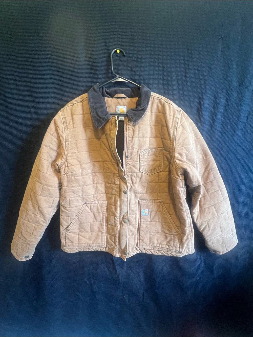Carhartt Women’s L 12/14 Brown Duck Canvas Quilt Lined Work Jacket